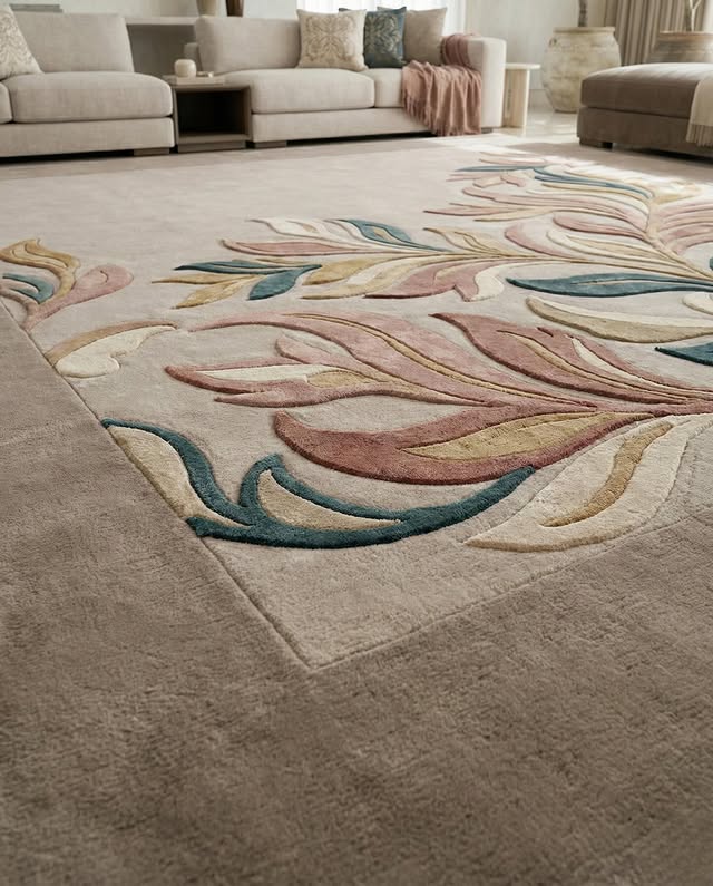 Ivory Hand Tufted Carpet & Rug