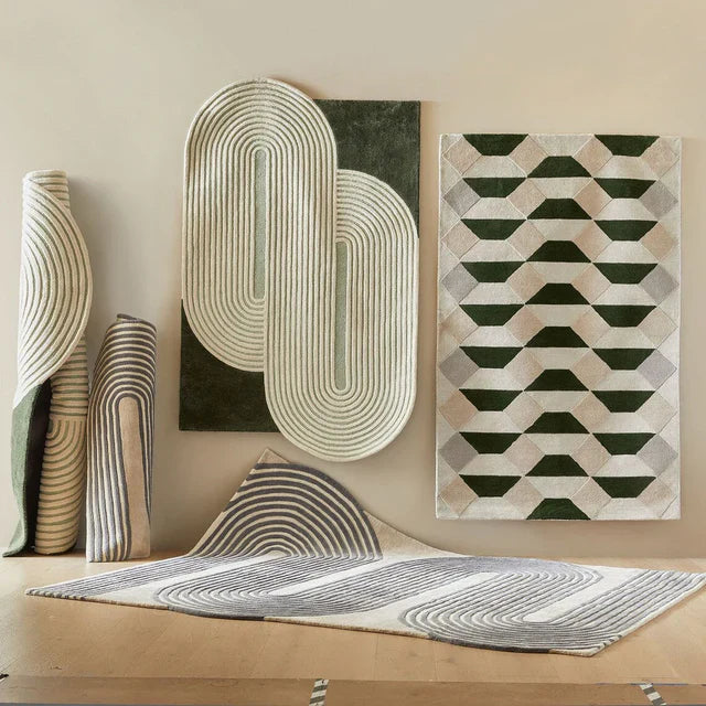 Mira Lux Irregular Hand Tufted Carpet & Rug