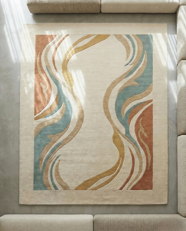 Azure Hand Tufted Carpet & Rug