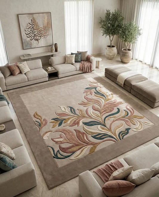 Ivory Hand Tufted Carpet & Rug