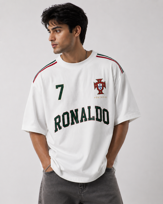 CR7 Legacy Oversized Tee – Portugal Edition