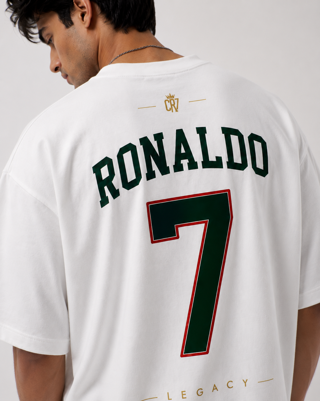 CR7 Legacy Oversized Tee – Portugal Edition