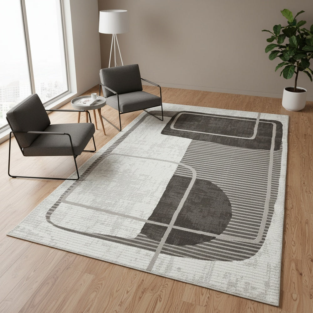 Linen Modern Carpet & Rug 8x11