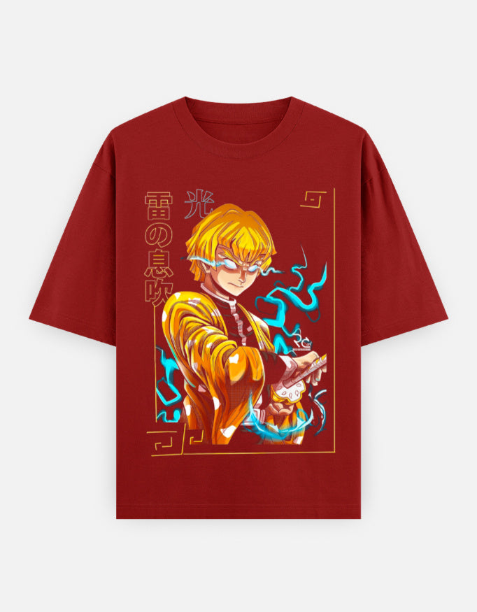 Demon Slayer Zenitsu Unisex Oversized Classic T-Shirt