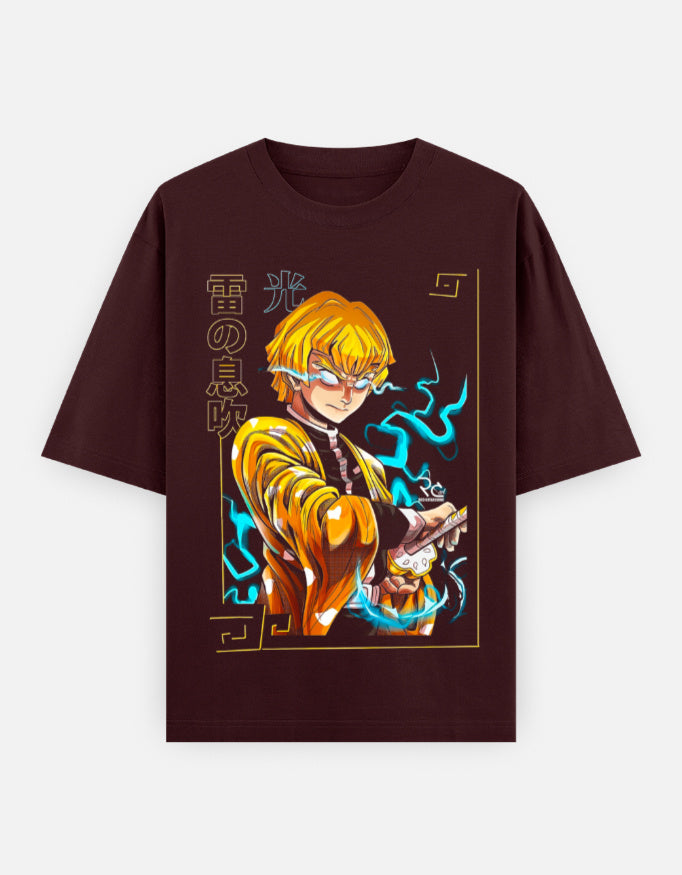 Demon Slayer Zenitsu Unisex Oversized Classic T-Shirt
