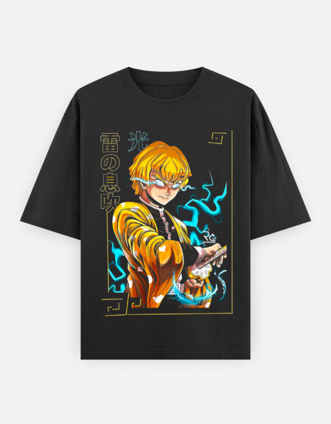 Demon Slayer Zenitsu Unisex Oversized Classic T-Shirt