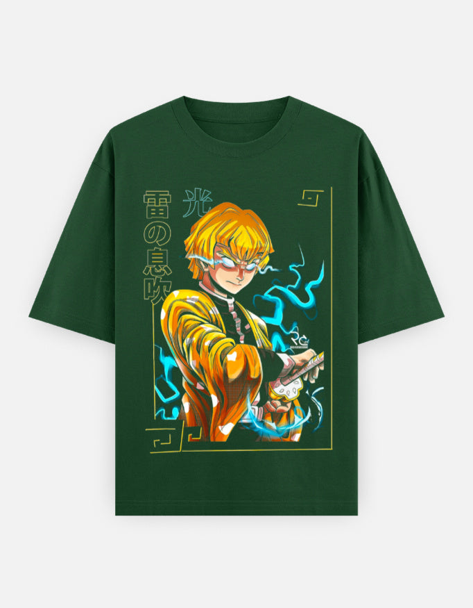 Demon Slayer Zenitsu Unisex Oversized Classic T-Shirt