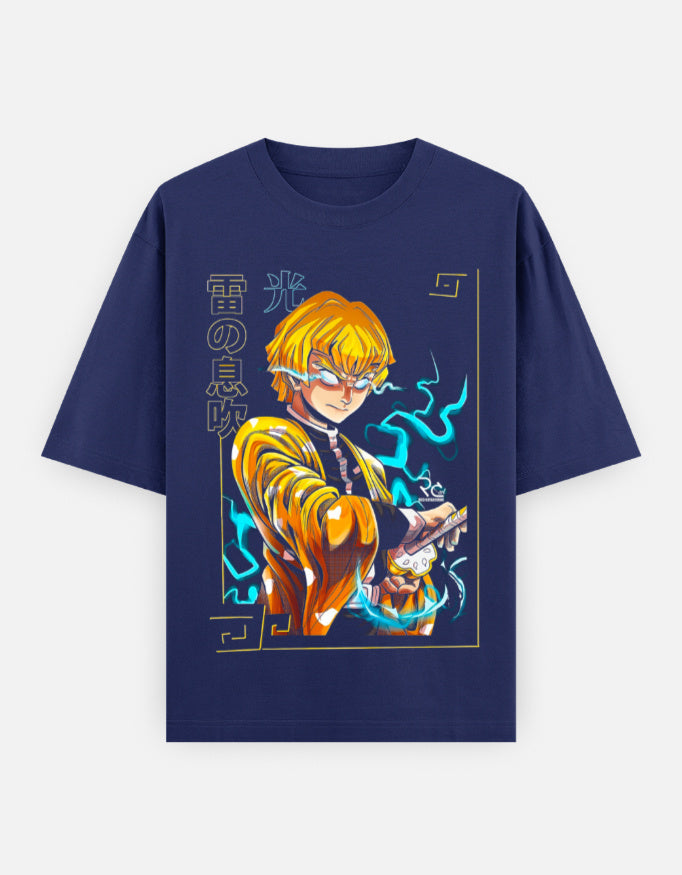 Demon Slayer Zenitsu Unisex Oversized Classic T-Shirt